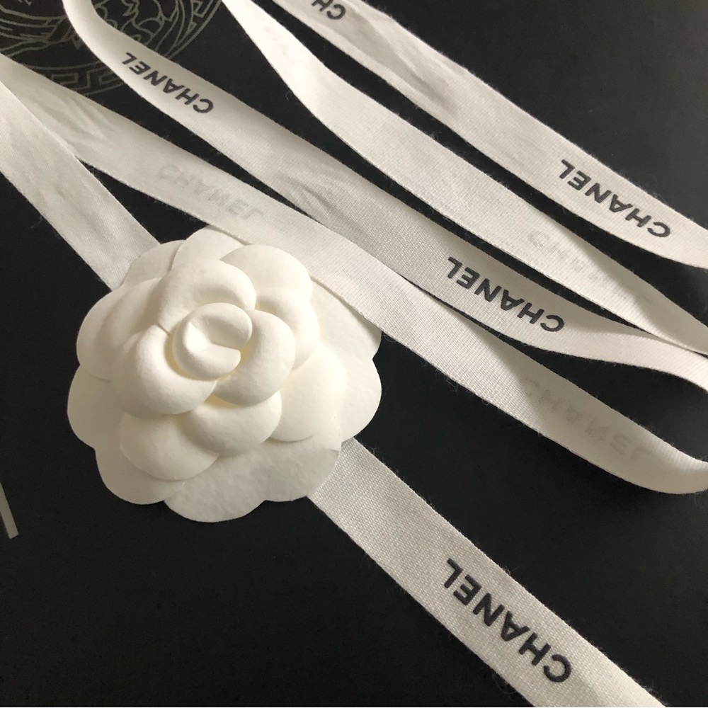 Chanel Ribbon with A Camelia Rose